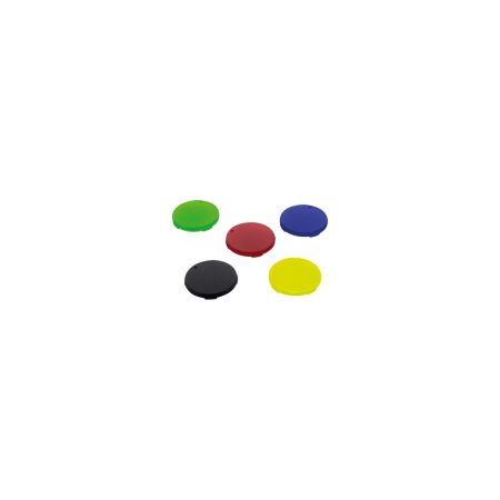 5 caches de couleur jaune vert rouge — bleu et noir pour buttons pour perçage — Réf. 69140