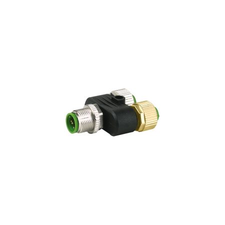 Répartiteur en T M12 mâle / 2x M12 femelle codage A — 5 pôles, / 2x 4 pôles — Réf. 7000-41121-0000000